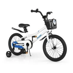 Costway 18'' Kid's Bike With Removable Training Wheels & Basket For 4-8 Years Old White/Blue/Red/Skyblue -LITTLE TIKES Shop GUEST 3b403a2a c92c 427f 8ce7 86aed68de2af