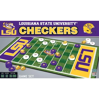 MasterPieces Officially Licensed NCAA LSU Tigers Checkers Board Game For Families And Kids Ages 6 And Up 1 MasterPieces Officially Licensed NCAA LSU Tigers Checkers Board Game For Families And Kids Ages 6 And Up