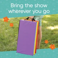 HearthSong 5-Panel Folding Kids' Gymnastics Tumbling Mat For Active Play, With Carrying Handles -LITTLE TIKES Shop GUEST 3c11bfa5 da12 4940 82c2 2759ea0d7e54