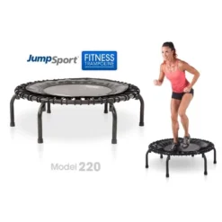 JumpSport 220 In Home Cardio Fitness Rebounder - Mini Trampoline With Handle Bar Accessory, Premium Bungees And Workout DVD -LITTLE TIKES Shop GUEST 3cae5115 c69e 47a3 bbee 235046cdd531