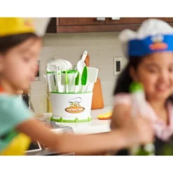 Curious Chef 30-Piece Caddy Collection Cookware, White/Green, Dishwasher Safe, BPA-Free Plastic, Includes Real Utensils 5 Curious Chef 30-Piece Caddy Collection Cookware, White/Green, Dishwasher Safe, BPA-Free Plastic, Includes Real Utensils -LITTLE TIKES Shop GUEST 3cc5dec5 43a1 440e 8d78 fde99cd25cf7