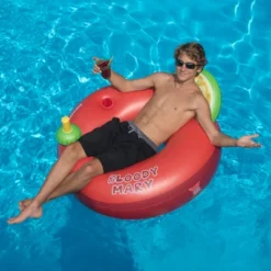 Swimline 41” Inflatable Perfect Bloody Mary 1-Person Swimming Pool Ring - Red/Green -LITTLE TIKES Shop GUEST 3ce8dd72 37de 4f5d 95d4 45fc0896d2a2