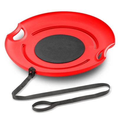 GoSports 29 Inch Heavy-Duty Winter Snow Saucer With Padded Seat And Tow Strap 6 GoSports 29 Inch Heavy-Duty Winter Snow Saucer With Padded Seat And Tow Strap - Image 6