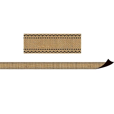 Teacher Created Resources BURLAP MAGNETIC BORDER 3 PACKS TCR77391-3 1 Teacher Created Resources BURLAP MAGNETIC BORDER 3 PACKS TCR77391-3