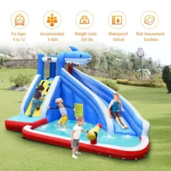 Costway Inflatable Water Slide Animal Shaped Bounce House Castle Splash Water Pool W/750W Blower 12 Costway Inflatable Water Slide Animal Shaped Bounce House Castle Splash Water Pool W/750W Blower -LITTLE TIKES Shop GUEST 3e574b13 0245 40bc ad57 3598e28d9e0d