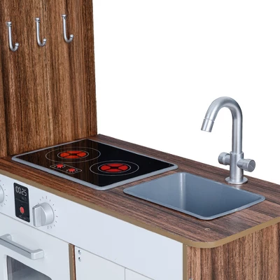 Teamson Kids Kids Wooden Play Kitchen 6 Accessories White Palm Spring TD-13404B 10 Teamson Kids Kids Wooden Play Kitchen 6 Accessories White Palm Spring TD-13404B - Image 10