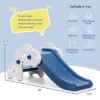 Costway Baby Slide Indoor First Play Climber Slide Set For Boys Girls Blue/Gray