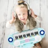 Costway 37-Key Toy Keyboard Piano Electronic Musical Instrument BluePink