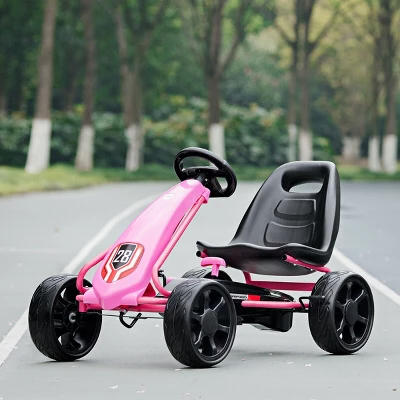 Go Kart Pedal Car Kids Ride On Toys Pedal Powered 4 Wheel Adjustable Seat Pink/Black 1 Go Kart Pedal Car Kids Ride On Toys Pedal Powered 4 Wheel Adjustable Seat Pink/Black
