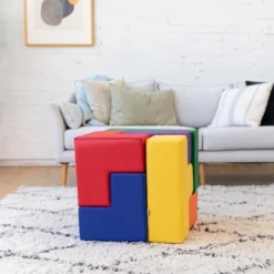 ECR4Kids SoftZone Brainy Soft Foam Blocks, Soma Cube Puzzle, (7-Piece Set) -LITTLE TIKES Shop GUEST 3fc90271 eccd 491d a3fa dd157525bb1c