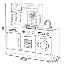 Gardenised Wooden Play Kitchen Toy, Light On Microwave, Cabinet, Washer, Sound Electronic Stove, Microwave And Sink Ages 3+ 15 Gardenised Wooden Play Kitchen Toy, Light On Microwave, Cabinet, Washer, Sound Electronic Stove, Microwave And Sink Ages 3+ -LITTLE TIKES Shop GUEST 3fc9b6ed 4db6 4d3d 8d45 d2e5fc34727d