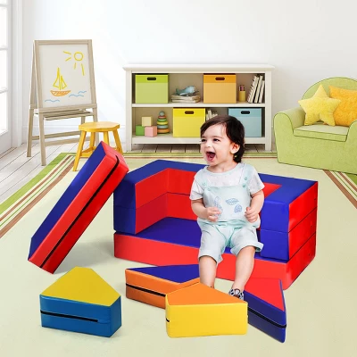 Costway 4-in-1 Crawl Climb Foam Shapes Playset Softzone Toy Toddler Preschoolers Kids 2 Costway 4-in-1 Crawl Climb Foam Shapes Playset Softzone Toy Toddler Preschoolers Kids - Image 2