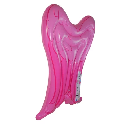 Pool Central 5' Inflatable Pink Angel Wings Pool Mattress Float 1 Pool Central 5' Inflatable Pink Angel Wings Pool Mattress Float