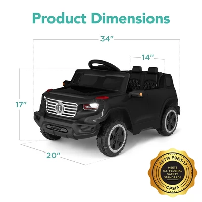 Best Choice Products 6V Kids Ride On Car Truck W/ Parent Control, 3 Speeds, LED Headlights, MP3 Player, Horn 6 Best Choice Products 6V Kids Ride On Car Truck W/ Parent Control, 3 Speeds, LED Headlights, MP3 Player, Horn - Image 6