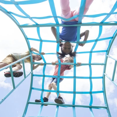 HearthSong Giant Climbing Wave With Powder-Coated Steel Frame And Polyester Webbing Play Space For Multiple Kids 4 HearthSong Giant Climbing Wave With Powder-Coated Steel Frame And Polyester Webbing Play Space For Multiple Kids - Image 4