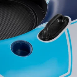 Bestway CoolerZ Rapid Rider Inflatable 2 Person Blow Up Pool River Tube Lake Lounger Float With Cup Holders, Handles, Backrest And Mesh Bottom, Blue -LITTLE TIKES Shop GUEST 414b761b 38e8 43ac ac52 9157664b16da