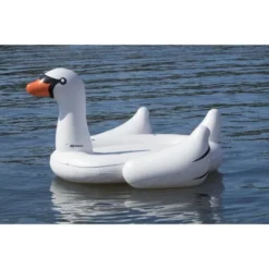 Swim Central 105" Inflatable Giant Swan Mega Island