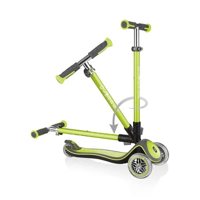 Globber Elite Deluxe Kick Scooter - Lime Green 2 Globber Elite Deluxe Kick Scooter - Lime Green - Image 2