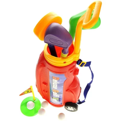 Ready! Set! Play! Link Deluxe Toy Golf Set For Kids With Easy Storage - Red 3 Ready! Set! Play! Link Deluxe Toy Golf Set For Kids With Easy Storage - Red - Image 3