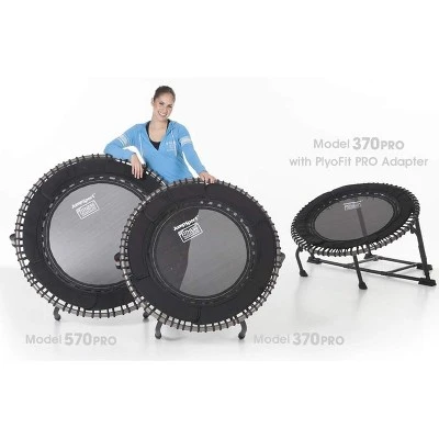 JumpSport 350 PRO Indoor Heavy Duty Lightweight 39 Inch Round Fitness Trampoline With 4 Videos, Secure Arched Legs, And Quiet, Safe Bounce, Black 5 JumpSport 350 PRO Indoor Heavy Duty Lightweight 39 Inch Round Fitness Trampoline With 4 Videos, Secure Arched Legs, And Quiet, Safe Bounce, Black - Image 5