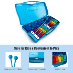 Costway 25 Notes Kids Glockenspiel Chromatic Metal Xylophone W/Case And 2 Mallets -LITTLE TIKES Shop GUEST 45876711 f25c 4e74 9f6b bff25897f9aa