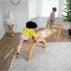 Avenlur Hazel - Wood Pikler Triangle Set With Ladder Slide And Rocker -LITTLE TIKES Shop GUEST 470ff355 1493 4f12 b6fe 9592c232ad47