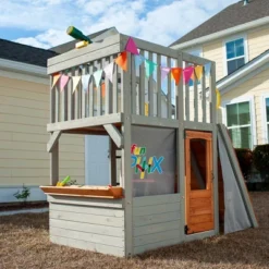 Funphix Lookout Post Outdoor Wooden Playhouse, Buildable Kids Backyard Playset With Climbing Ramp 8 Funphix Lookout Post Outdoor Wooden Playhouse, Buildable Kids Backyard Playset With Climbing Ramp -LITTLE TIKES Shop GUEST 471b3a23 66d0 4da7 b3ef 102a54bceb04