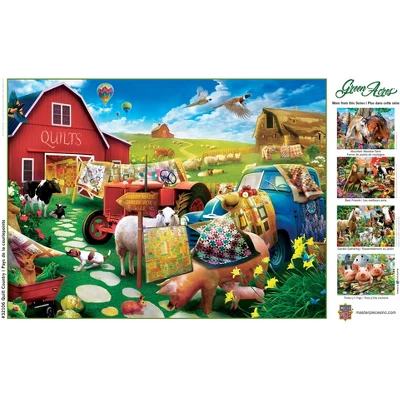 MasterPieces 300 Piece EZ Grip Jigsaw Puzzle - Quilt Country - 18"x24" 4 MasterPieces 300 Piece EZ Grip Jigsaw Puzzle - Quilt Country - 18"x24" - Image 4