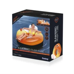 Bestway 43399E Hydro-Force Sunkissed Pool, Lake, River, Beach Inflatable PVC Clasp N Go Inner Tube Ring Float With Cup Holder, Orange And Yellow -LITTLE TIKES Shop GUEST 4859ab06 bcd4 4eb9 93ed 9797d1e27a4e