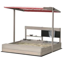 Outsunny Kids Sandbox With Canopy Adjustable, Wooden Sandbox Backyard Toy With Kitchen Playset, Outdoor Activity, Ages 3-7 7 Outsunny Kids Sandbox With Canopy Adjustable, Wooden Sandbox Backyard Toy With Kitchen Playset, Outdoor Activity, Ages 3-7 -LITTLE TIKES Shop GUEST 492949b8 c388 495c beb6 02ded5eefcea