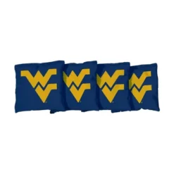 NCAA West Virginia Mountaineers Corn-Filled Cornhole Bags - Navy Blue