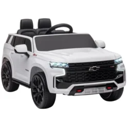 Aosom Licensed Chevrolet TAHOE Electric Car For Kids With Remote Control, 12V Battery Powered Ride On Car With 2 Speeds, Spring Suspension, LED Lights, MP3, Horn, Music, For 3-6 Years Old, White 13 Aosom Licensed Chevrolet TAHOE Electric Car For Kids With Remote Control, 12V Battery Powered Ride On Car With 2 Speeds, Spring Suspension, LED Lights, MP3, Horn, Music, For 3-6 Years Old, White -LITTLE TIKES Shop GUEST 493ea794 eade 4092 9d8b 059c19c3bc68