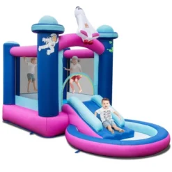 Costway Inflatable Space-themed Bounce House Kids 3-in-1 Bounce Castle Blower Excluded -LITTLE TIKES Shop GUEST 497069aa 041e 48c3 a755 2b9454f37bbe