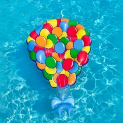Swim Central 80" Balloon Party Island Inflatable Swimming Pool Lounge Float And Table Centerpiece -LITTLE TIKES Shop GUEST 49bf5005 c7f9 45eb ae46 12dedcbfb47b