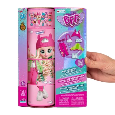 Cry Babies BFF Hannah Fashion Doll With 8+ Surprises 1 Cry Babies BFF Hannah Fashion Doll With 8+ Surprises