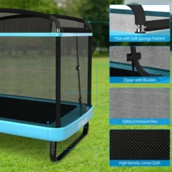 Costway 6FT Kids Recreational Trampoline W/Swing Safety Enclosure Indoor/Outdoor 16 Costway 6FT Kids Recreational Trampoline W/Swing Safety Enclosure Indoor/Outdoor -LITTLE TIKES Shop GUEST 49e4e099 de83 4775 9309 044bdd76a86c
