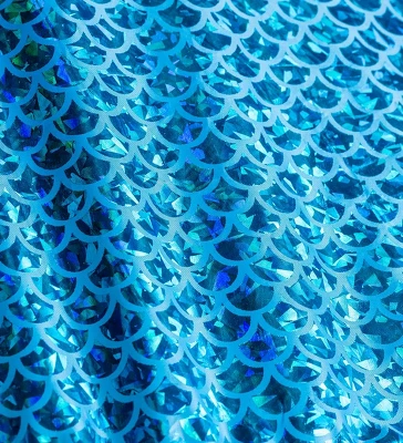 HearthSong Mermaid Blue Scalloped Gauze Canopy With LED Lights And Decorative Applique And Cute Shells And Starfish 9 HearthSong Mermaid Blue Scalloped Gauze Canopy With LED Lights And Decorative Applique And Cute Shells And Starfish - Image 9