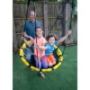 Jumpking JKBK-UFO Backyard 360 Degree Outdoor Backyard Play Adjustable Height UFO Hanging Tree Swing Set, Yellow