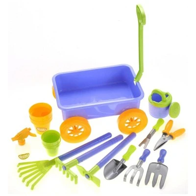 Insten Garden Wagon Playset With Rake, Hoe, Spade, Shovel, Pots & Other Tools, Gardening Toys For Kids 6 Insten Garden Wagon Playset With Rake, Hoe, Spade, Shovel, Pots & Other Tools, Gardening Toys For Kids - Image 6