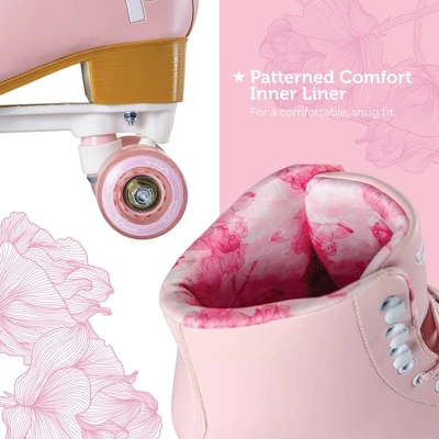 Prettyfly Womens' Retro Quad Skates Vegan Leather 4 Prettyfly Womens' Retro Quad Skates Vegan Leather - Image 4