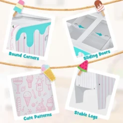 Costway Kid's Ice Cream Cart Food Trunk Play Toy Set With Display Rack & Accessories -LITTLE TIKES Shop GUEST 4d4b1a7d 93df 4c1a a7ab b26190126f4b