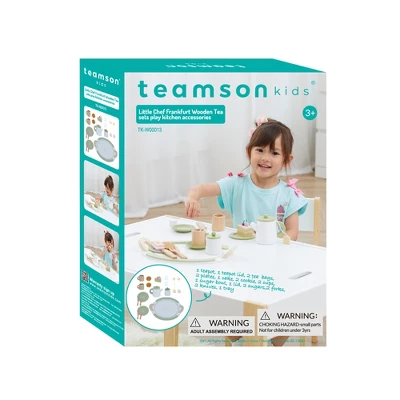 Teamson Kids Little Chef Frankfurt 20-pc. Wooden Play Kitchen Tea Party Set 8 Teamson Kids Little Chef Frankfurt 20-pc. Wooden Play Kitchen Tea Party Set - Image 8