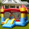 Costway Inflatable Bounce House Castle Jumper Moonwalk Playhouse Slide With 550W Blower
