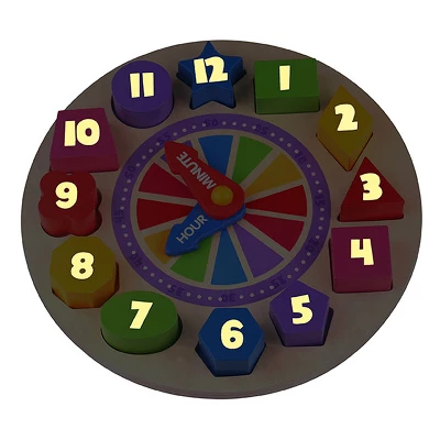 Fat Brain Toys What Time Is It? Glow-In-The-Dark Clock Puzzle FB168-1 2 Fat Brain Toys What Time Is It? Glow-In-The-Dark Clock Puzzle FB168-1 - Image 2