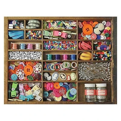 Springbok The Sewing Box Jigsaw Puzzle - 500pc 1 Springbok The Sewing Box Jigsaw Puzzle - 500pc
