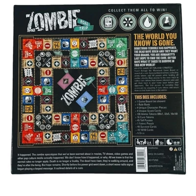 Aquarius Puzzles Zombie Road Trip Board Game 1 Aquarius Puzzles Zombie Road Trip Board Game