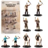 Monster Townsfolk Mini Fantasy Figures - 8pc Hand-Painted Peasant Non Player Character NPC Miniatures - 1"