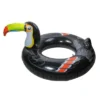 Pool Central 52" Giant Inflatable 1-Person Toucan Pool Ring Float - Black/Yellow