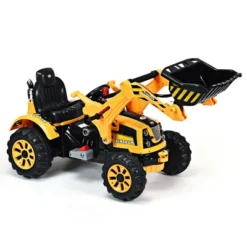 Costway 12V Battery Powered Kids Ride On Excavator Truck W/ Front Loader Digger Yellow -LITTLE TIKES Shop GUEST 5060967c 9cb1 4946 987e 7e0081ea425e