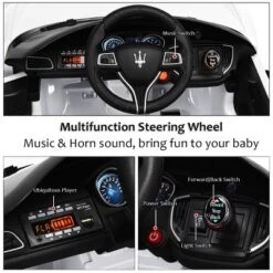 Costway 12V Maserati Licensed Kids Ride On Car W/ RC Remote Control Led Lights MP3 BluePinkWhite -LITTLE TIKES Shop GUEST 508e4c37 d0fc 4cf7 9e0d 51fcd44e5aa0